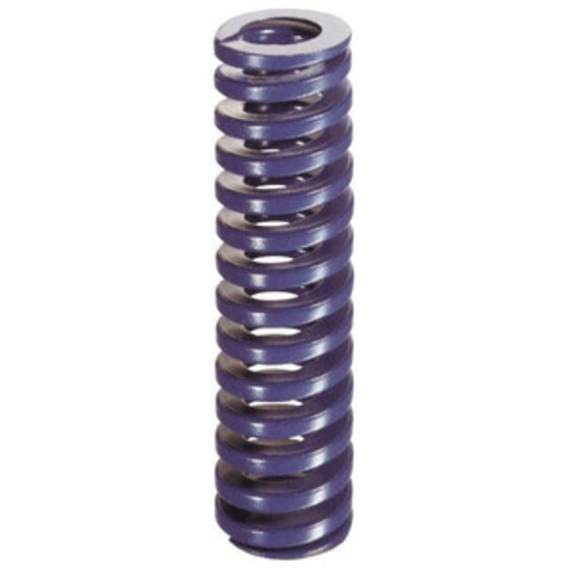 Danly 2-1/2 Hole Diam, 1-1/2 Rod Diam, 12 Free Length, Blue Die Spring 36.2 Lb Max Deflection, 4.5 Max Deflection, Medium Duty, Chromium Vanadium Steel 9-4048-21 – 76013713