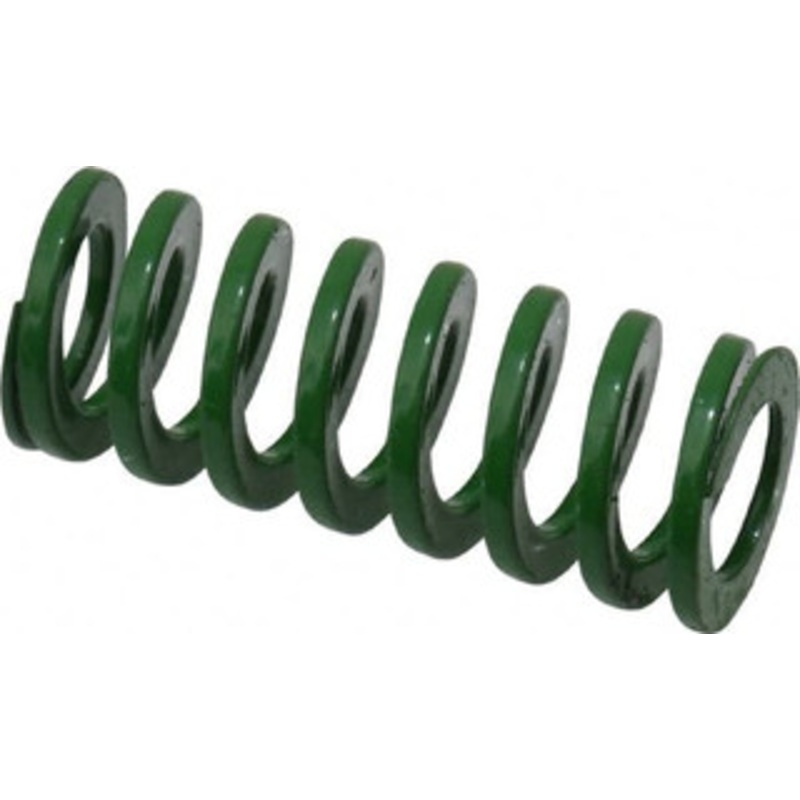 Danly 5/8 Hole Diam, 11/32 Rod Diam, 1-1/2 Free Length, Green Die Spring 12 Lb Max Deflection, 0.6 Max Deflection, Light Duty, Chromium Vanadium Steel 9-1006-11 – 76010438