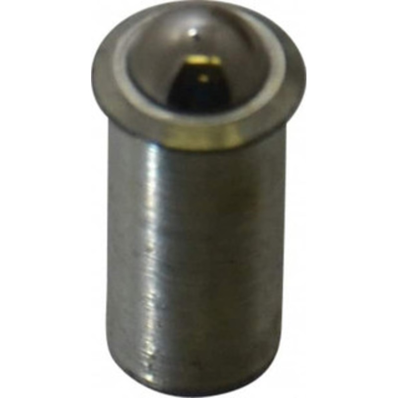Gibraltar 0.0643 Body Length x 5/16 Body Diam, 2 Lb Init to 5 Lb Final End Force, Steel Press Fit Ball Plunger 1/4 Ball Diam, 0.09 Max Ball Reach, 0.045 Flange Thickness SWPF10-5BLCZ-G – 59590596
