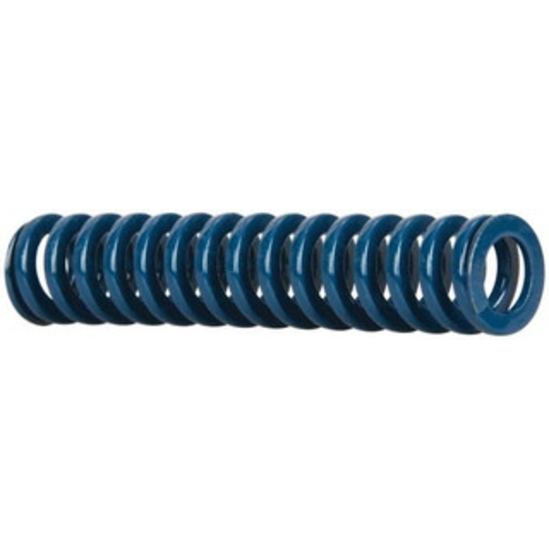 Danly 5/8 Hole Diam, 11/32 Rod Diam, 3 Free Length, Blue Die Spring 10.1 Lb Max Deflection, 1.12 Max Deflection, Medium Duty, Chromium Vanadium Steel 9-1012-21 – 76012475