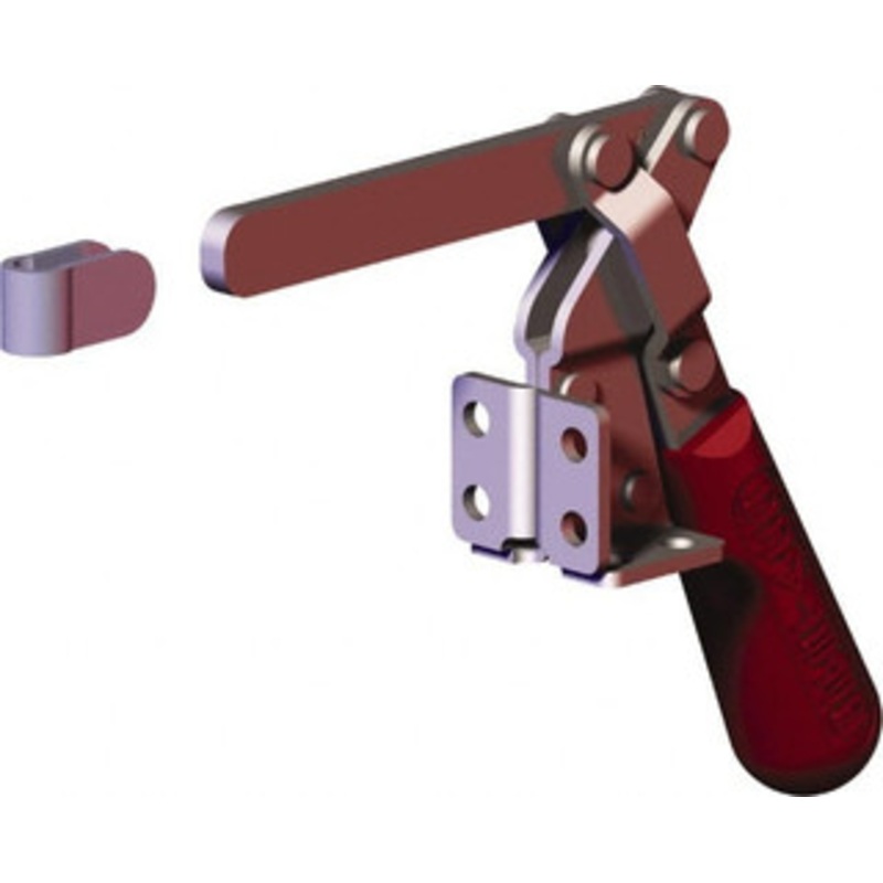 Destaco 400 Lb Holding Capacity, Vertical Handle, Manual Hold Down Toggle Clamp 60 Handle Movement, 185 Bar Opening, Solid Bar, Flanged Base, Carbon Steel 317-S – 68285568