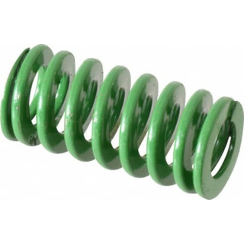 Danly 3/4 Hole Diam, 3/8 Rod Diam, 1-1/2 Free Length, Green Die Spring 19.3 Lb Max Deflection, 0.6 Max Deflection, Light Duty, Chromium Vanadium Steel 9-1206-11 – 76010636