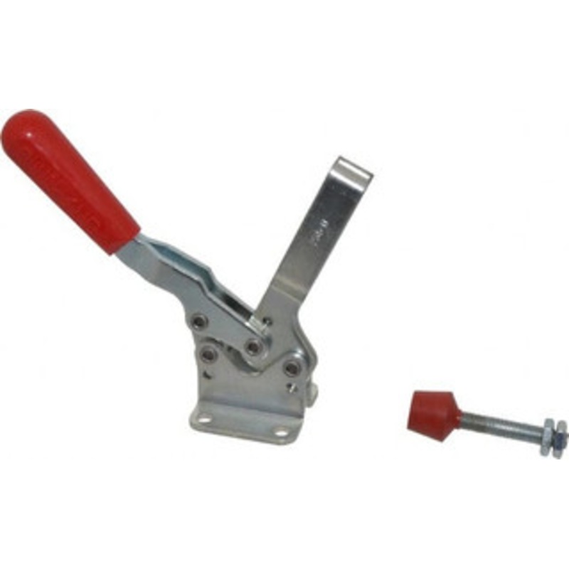 Destaco 750 Lb Holding Capacity, Horizontal Handle, Manual Hold Down Toggle Clamp 70 Handle Movement, 92 Bar Opening, U-Bar, Flanged Base, Electro-Plated Zinc, Carbon Steel 235-U – 76988807