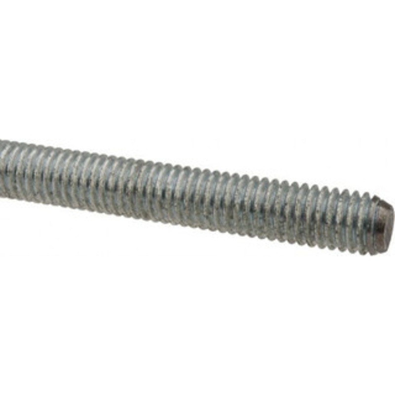 Made in USA 7/16-14 x 6 ft. Low Carbon Steel Threaded Rod Right Hand Thread, Zinc Plated Finish, UNC 03106 – 66050162