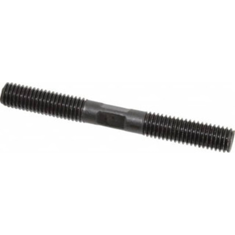 Gibraltar 1/2-13 4-1/2 OAL Equal Double Threaded Stud Alloy Steel, Black Oxide Finish, 1-1/2 Equal Thread Length 40707G – 74473679