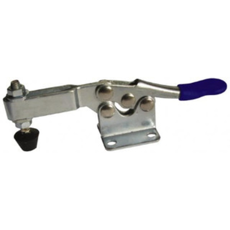 Gibraltar 200 Lb Holding Capacity, Horizontal Handle, Manual Hold Down Toggle Clamp 78 Handle Movement, 87 Bar Opening, U-Bar, Flanged Base, Electro-Plated Zinc, Stainless Steel GIB-D-215USS – 73952673