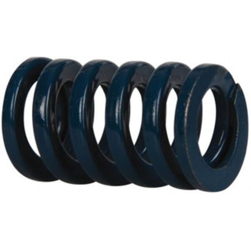 Danly 5/8 Hole Diam, 11/32 Rod Diam, 1 Free Length, Blue Die Spring 31.8 Lb Max Deflection, 0.37 Max Deflection, Medium Duty, Chromium Vanadium Steel 9-1004-21 – 76012418