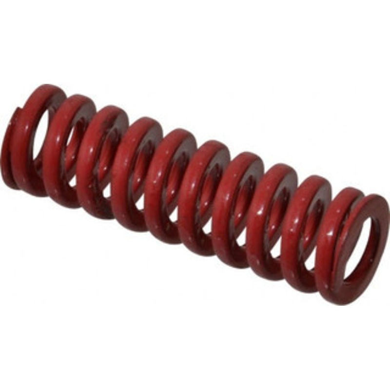 Danly 5/8 Hole Diam, 11/32 Rod Diam, 2 Free Length, Red Die Spring 20.5 Lb Max Deflection, 0.6 Max Deflection, Heavy Duty, Chromium Vanadium Steel 9-1008-26 – 76014455