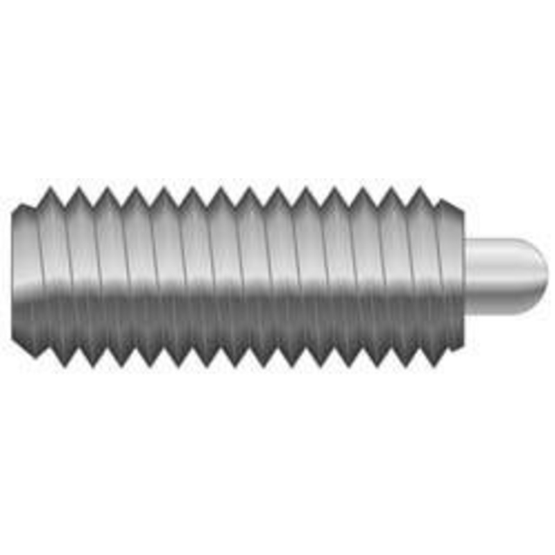 Vlier 1/2-13, 1-1/4 Thread Length, 1/4 Plunger Projection, Stainless Steel Threaded Spring Plunger 0.247 – 1/4 Max Plunger Diam, 1-1/4 Plunger Length, 6.6 Lb Init End Force, 17.4 Lb Final End Force SSS60 – 62117411