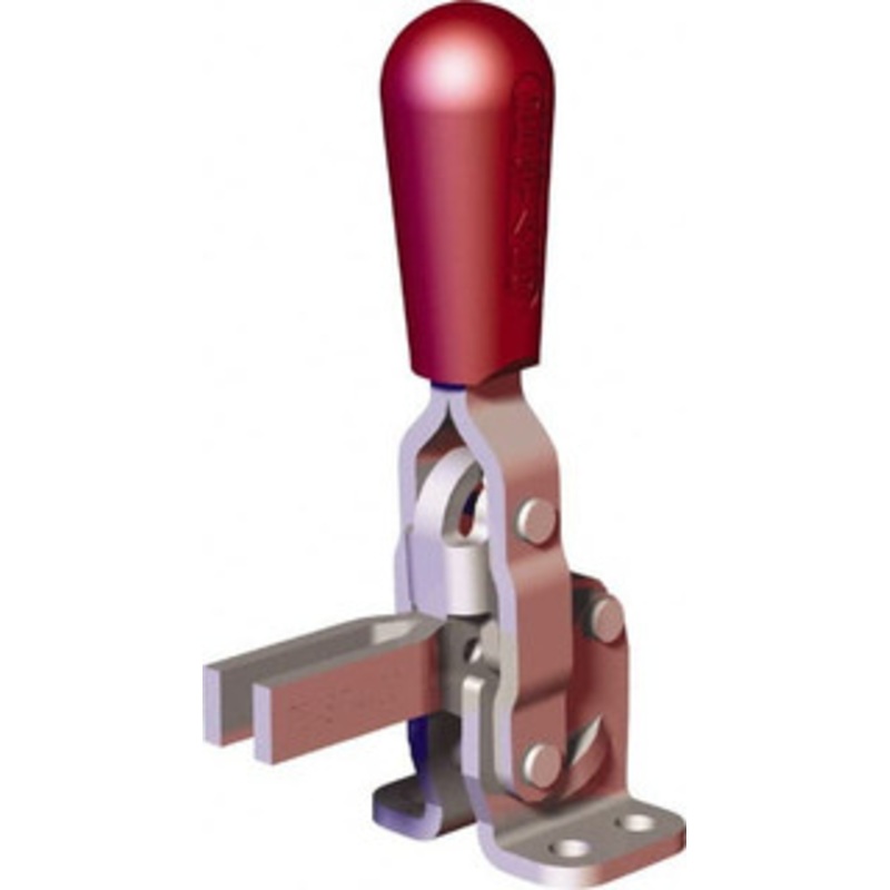 Destaco 200 Lb Holding Capacity, Vertical Handle, Manual Hold Down Toggle Clamp 65 Handle Movement, 105 Bar Opening, U-Bar, Flanged Base, Carbon Steel 202-U-L – 68952498
