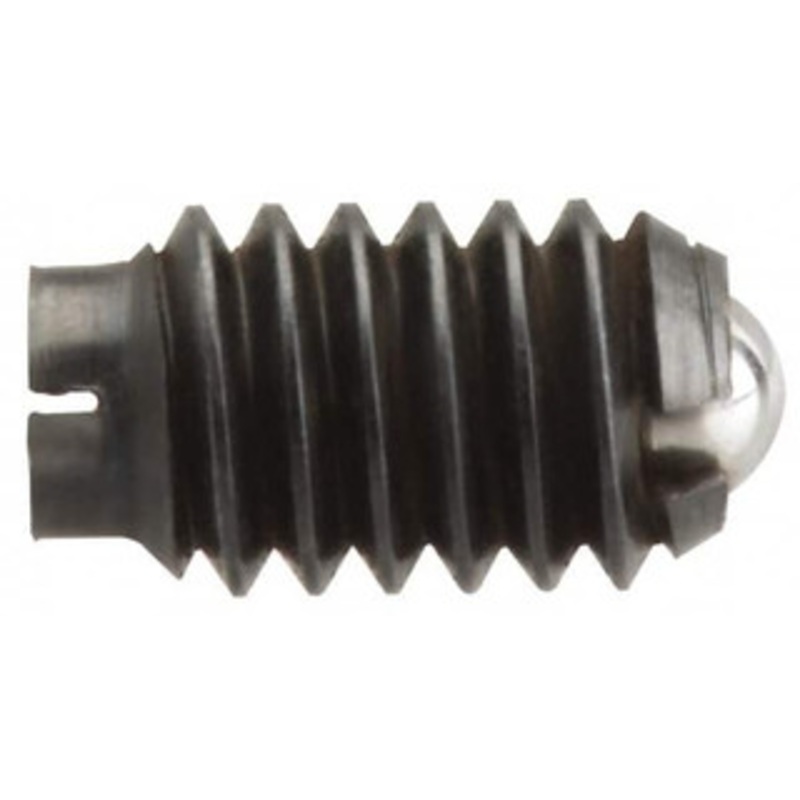 Gibraltar 1/2-13, 0.281 Ball Diam, 3/4 Body Length, 0.072 Max Ball Reach, Threaded Ball Plunger Stainless Steel Body, Stainless Steel Ball, 6 Lb Initial End Force, 12 Lb Final End Force, Locking Element 10114-G – 85508620