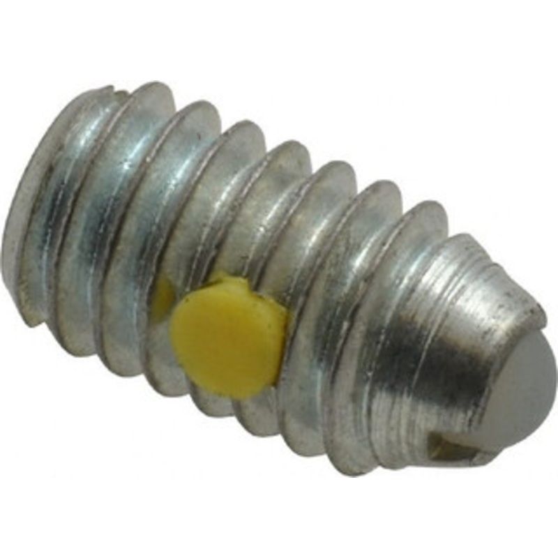 Gibraltar 5/16-18, 0.156 Ball Diam, 0.578 Body Length, 0.04 Max Ball Reach, Threaded Ball Plunger Steel Body, Nylon Ball, 2 Lb Initial End Force, 4.5 Lb Final End Force, Locking Element SWN10-5BLCZ-PTG – 06693915