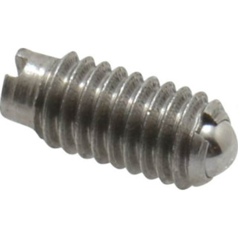 Gibraltar M4x0.7, 2.5mm Ball Diam, 9mm Body Length, 0.8mm Max Ball Reach, Threaded Ball Plunger Stainless Steel Body, Stainless Steel Ball, 0.9 Lb Initial End Force, 2.25 Lb Final End Force MSSW10-3B-G – 06693741