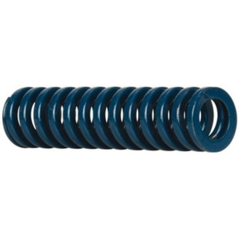 Danly 5/8 Hole Diam, 11/32 Rod Diam, 2-1/2 Free Length, Blue Die Spring 12 Lb Max Deflection, 0.94 Max Deflection, Medium Duty, Chromium Vanadium Steel 9-1010-21 – 76012467
