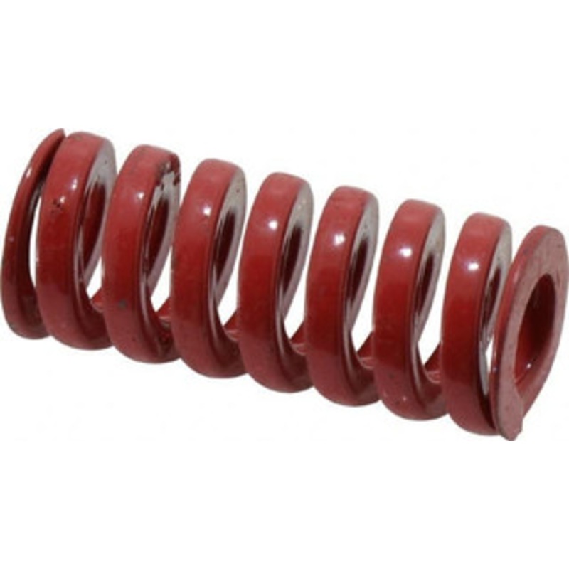 Danly 3/4 Hole Diam, 3/8 Rod Diam, 1-3/4 Free Length, Red Die Spring 68.5 Lb Max Deflection, 0.52 Max Deflection, Heavy Duty, Chromium Vanadium Steel 9-1207-26 – 76014646