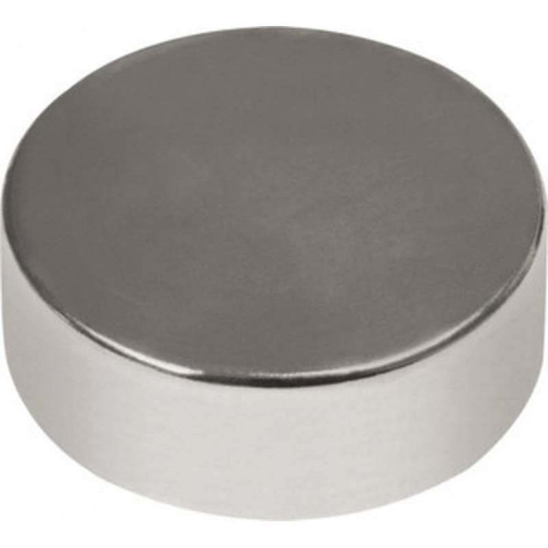 Mag-Mate 3/4 Diam x 1/4 High Neodymium Rare Earth Magnet 10.7 Lb Max Capacity, 180F Max, Nickel Plated NE7525NP35 – 84758879