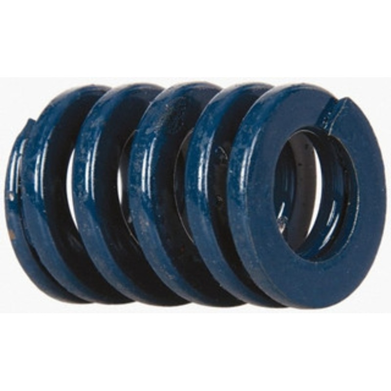 Danly 3/4 Hole Diam, 3/8 Rod Diam, 1 Free Length, Blue Die Spring 51.5 Lb Max Deflection, 0.37 Max Deflection, Medium Duty, Chromium Vanadium Steel 9-1204-21 – 76012616