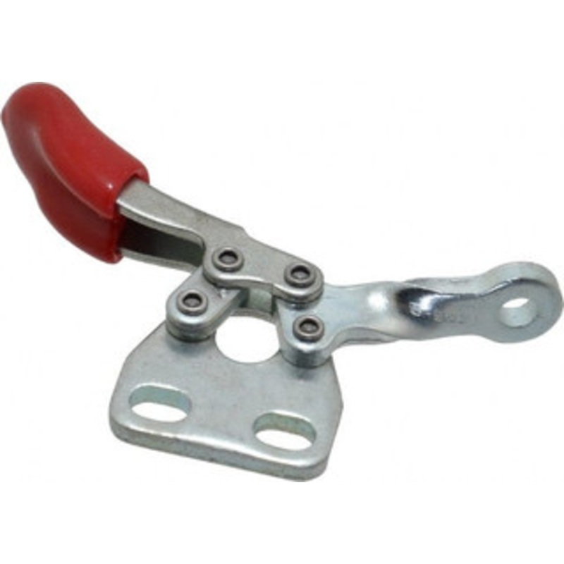 Destaco 60 Lb Holding Capacity, Horizontal Handle, Manual Hold Down Toggle Clamp 82 Handle Movement, 94 Bar Opening, Solid Bar, Straight Base, Electro-Plated Zinc, Carbon Steel 205-SB – 64825375