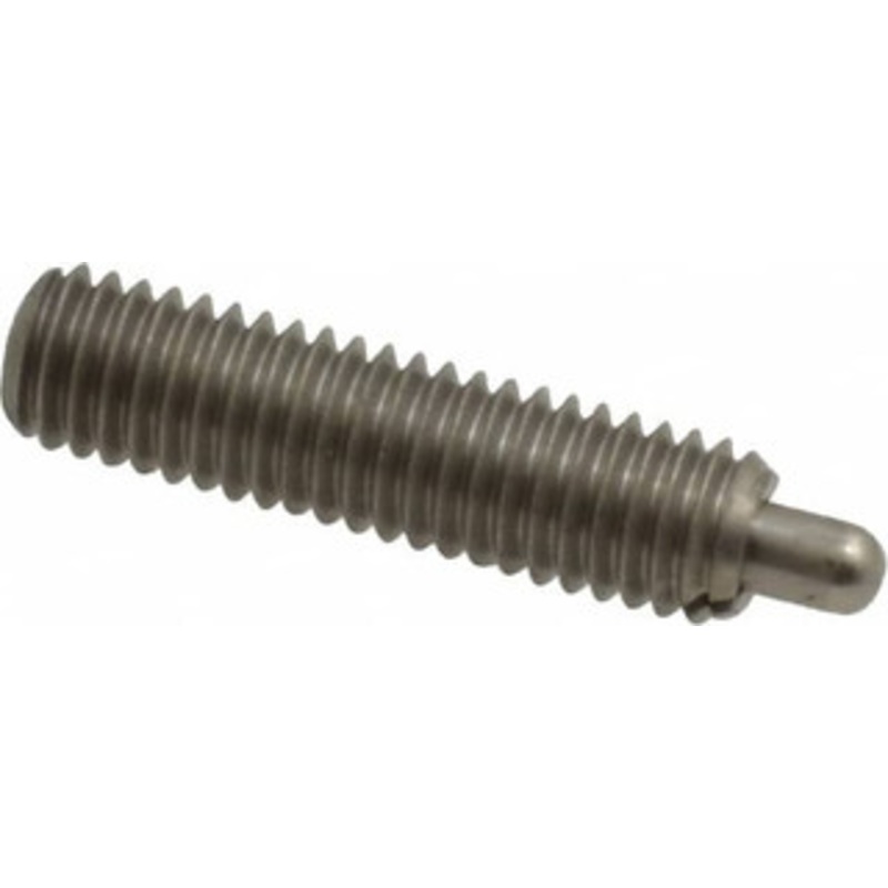 Vlier 10-32, 3/4 Thread Length, 1/8 Plunger Projection, Stainless Steel Threaded Spring Plunger 0.091 – 0.092 Max Plunger Diam, 3/4 Plunger Length, 1.3 Lb Init End Force, 2.7 Lb Final End Force, 0.063 Hex SSPH53P – 62119615