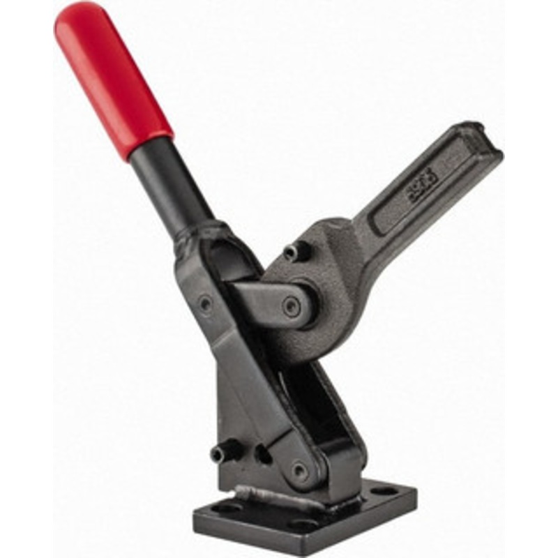 Destaco 751 Lb Holding Capacity, Vertical Handle, Manual Hold Down Toggle Clamp 70 Handle Movement, 135 Bar Opening, Solid Bar, Flanged Base, Oxide Finish, Forged Alloy Steel 5905 – 92323591