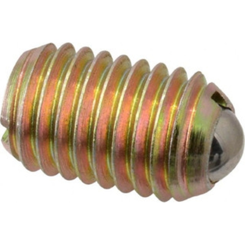 Vlier 5/8-11, 0.375 Ball Diam, 0.984 Body Length, 0.096 Max Ball Reach, Threaded Ball Plunger Steel Body, Steel Ball, 7 Lb Initial End Force, 50 Lb Final End Force BH62 – 62121264