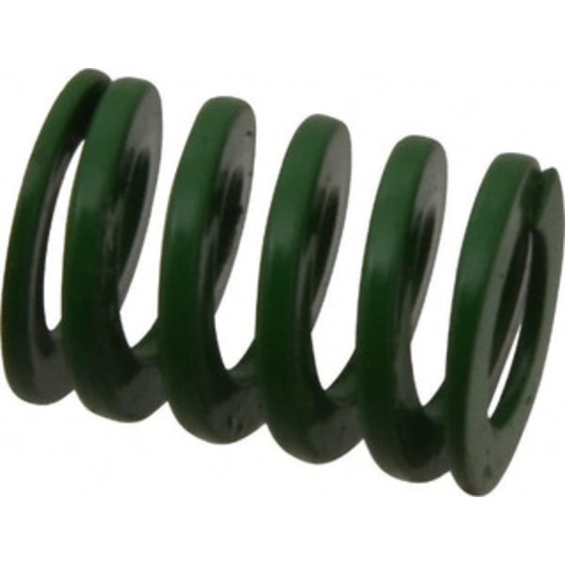 Danly 3/4 Hole Diam, 3/8 Rod Diam, 1 Free Length, Green Die Spring 32 Lb Max Deflection, 0.39 Max Deflection, Light Duty, Chromium Vanadium Steel 9-1204-11 – 76010610