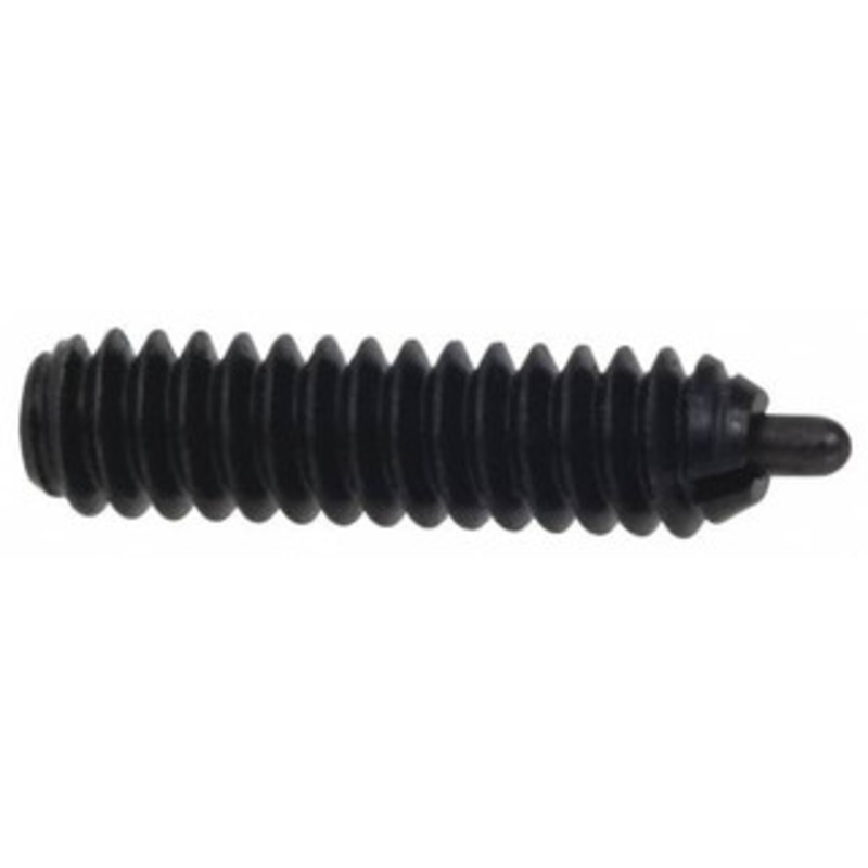 Gibraltar 1-8, 2-13/32 Thread Length, 1/2 Plunger Projection, Steel Threaded Spring Plunger 1/2 Max Plunger Diam, 2-13/32 Plunger Length, 16 Lb Init End Force, 68 Lb Final End Force SW10-14-G – 75468694