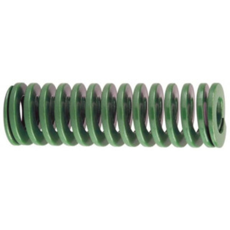Danly 2 Hole Diam, 1 Rod Diam, 3-1/2 Free Length, Green Die Spring 60 Lb Max Deflection, 1.4 Max Deflection, Light Duty, Chromium Vanadium Steel 9-3214-11 – 76011436