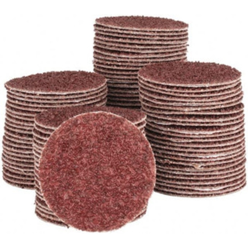 Tru-Maxx 2 Diam, 24 Grit Aluminum Oxide Adhesive PSA Disc Very Coarse Grade, X Weighted Cloth Backing, For Right Angle/Vertical Shaft Portable Grinders 7000200-24 – 78281623