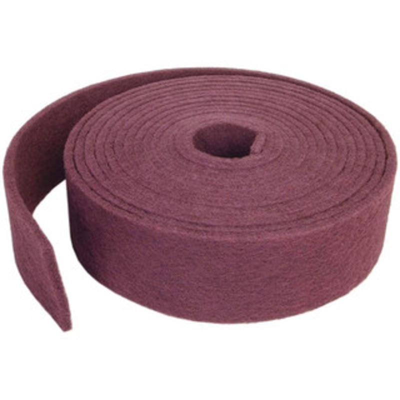 Norton Non-Woven Rolls, Abrasive Material: Aluminum Oxide, Roll Width (Inch): 4, Overall Length (Feet): 30, Grade: Very Fine, Roll Color: Maroon 66261006373 – 47438585