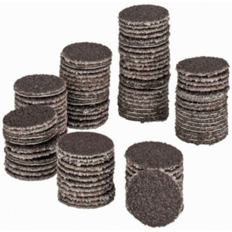Tru-Maxx 1/2 Diam, 100 Grit Aluminum Oxide Adhesive PSA Disc Fine Grade, X Weighted Cloth Backing, For Right Angle/Vertical Shaft Portable Grinders 7000050-100 – 78280583
