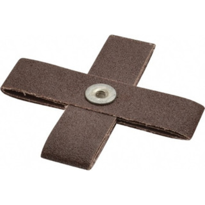 Made in USA 80 Grit, Medium Grade, Aluminum Oxide Cross Pad 4 Long x 1 Wide x 1 Thick, Cloth Backed, X Backing Weight, 8 Ply, 12,000 Max RPM 809775-69848 – 57292062