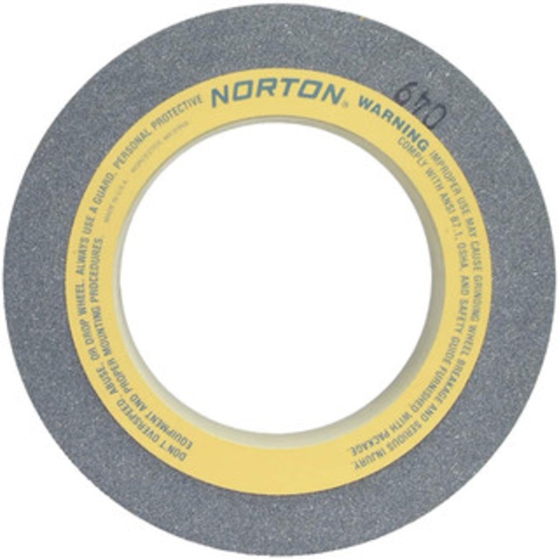 Norton 20 Diam x 12 Hole x 4 Wide Centerless & Cylindrical Grinding Wheel 60 Grit, Aluminum Oxide, Type 1, Medium Grade, Vitrified Bond, No Recess 69078666723 – 05007661