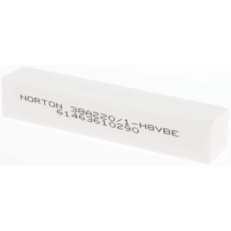 Norton 220 Grit Aluminum Oxide Square Dressing Stick 4 x 3/4 x 3/4, Very Fine Grade, Vitrified Bond 61463610290 – 93290989