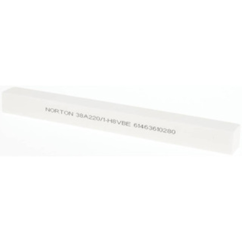 Norton 220 Grit Aluminum Oxide Square Dressing Stick 8 x 3/4 x 3/4, Very Fine Grade, Vitrified Bond 61463610280 – 97139430