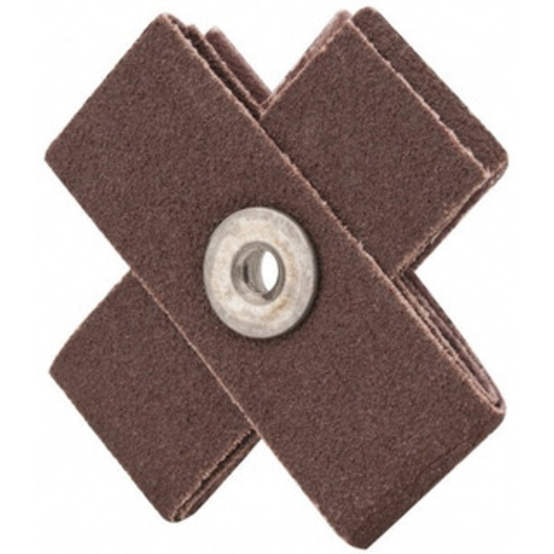 Made in USA 80 Grit, Medium Grade, Aluminum Oxide Cross Pad 2-1/2 Long x 1 Wide x 1 Thick, Cloth Backed, X Backing Weight, 8 Ply, 18,000 Max RPM 809775-69668 – 57291825