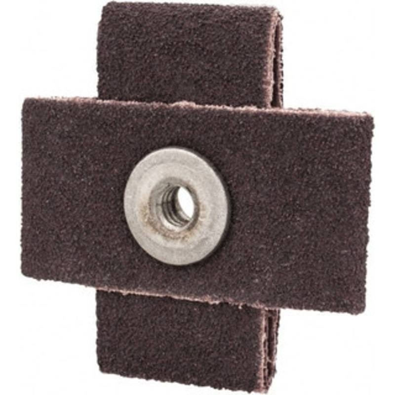 Made in USA 80 Grit, Medium Grade, Aluminum Oxide Cross Pad 2 Long x 1 Wide x 1 Thick, Cloth Backed, X Backing Weight, 10 Ply, 24,000 Max RPM 809775-69578 – 57283046