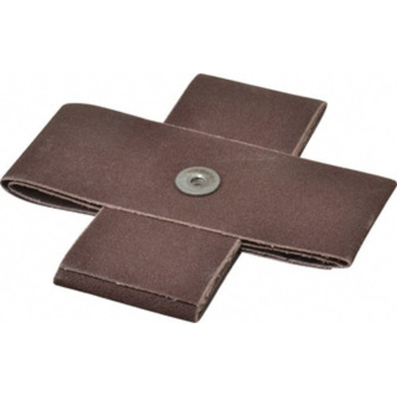 Made in USA 120 Grit, Fine Grade, Aluminum Oxide Cross Pad 5 Long x 2 Wide x 2 Thick, Cloth Backed, X Backing Weight, 8 Ply, 7,500 Max RPM 809775-70032 – 60318920