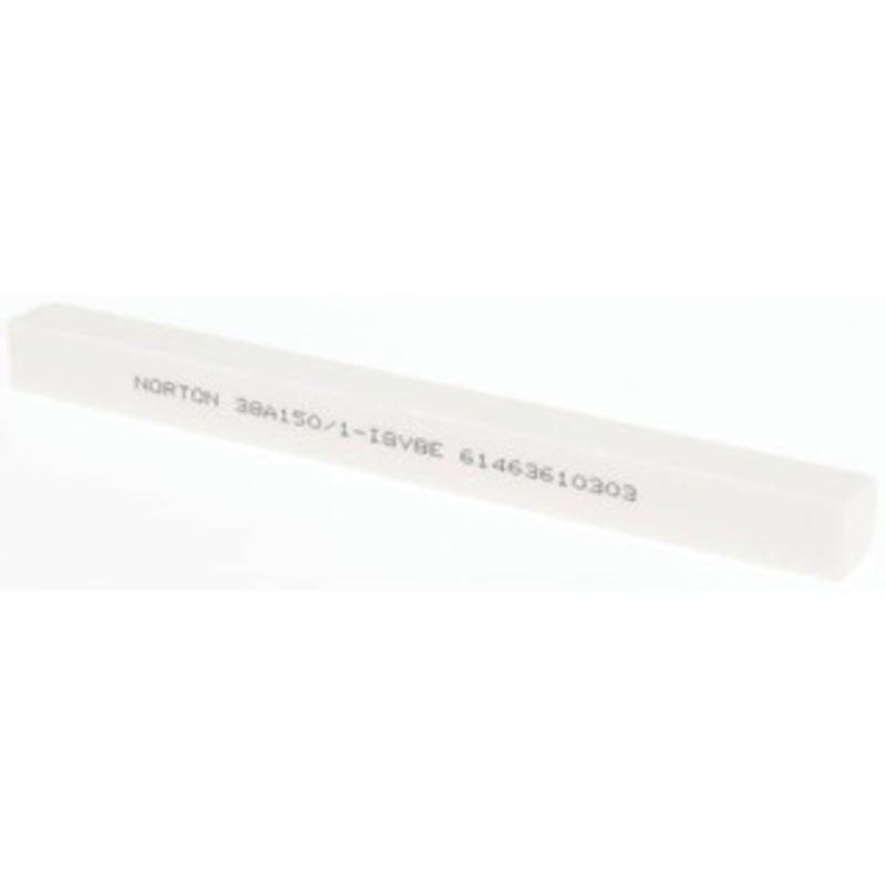 Norton 150 Grit Aluminum Oxide Square Dressing Stick 6 x 1/2 x 1/2, Very Fine Grade, Vitrified Bond 61463610303 – 96437694