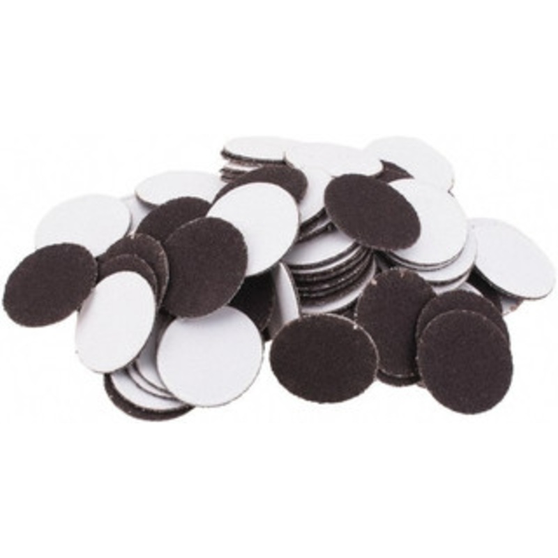 Tru-Maxx 3/4 Diam, 240 Grit Aluminum Oxide Adhesive PSA Disc Very Fine Grade, X Weighted Cloth Backing, For Right Angle/Vertical Shaft Portable Grinders 7000075-240 – 44299030
