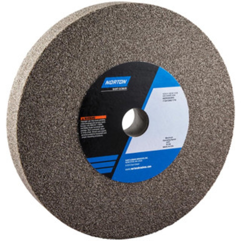 Norton 36 Grit Aluminum Oxide Bench & Pedestal Grinding Wheel 12 Diam x 1-1/2 Hole x 1-1/2 Thick, 2070 Max RPM, Very Coarse Grade 66253263052 – 75510990