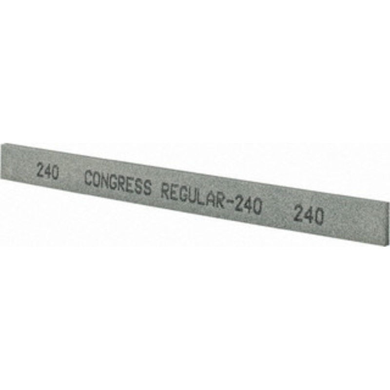 Made in USA 240 Grit Silicon Carbide Rectangular Polishing Stone Very Fine Grade, 1/2 Wide x 6 Long x 1/8 Thick 81-331-1 – 05943253