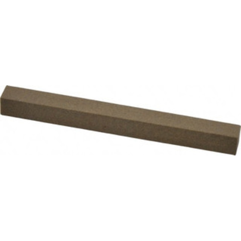 Made in USA 4 Long x 3/8 Wide x 3/8 Thick, Aluminum Oxide Sharpening Stone Square, Medium Grade UM6 – 05110085