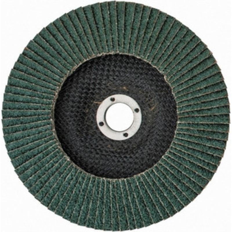 Tru-Maxx 4-1/2 24 Grit 7/8 Center Hole Type 29 Zirconia Alumina Flap Disc Coarse Grade, Coated, Arbor Attachment, 8,600 RPM 25224 – 40140246