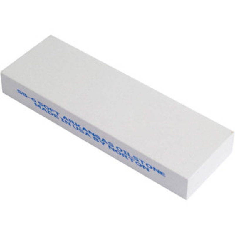Norton Sharpening Stones, Stone Material: Arkansas Stone, Overall Width/Diameter (Inch): 1, Overall Length (Inch): 3, Overall Thickness (Inch): 3/8, Grade: Extra Fine, Shape: Rectangle 61463687560 – 81802431