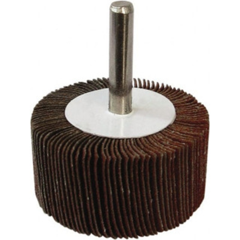 Tru-Maxx 2 Diam x 1/2 Face Width, Medium Aluminum Oxide Coated Mounted Flap Wheel 1/4 Shank Mount, 80 Grit, 25,000 Max RPM SZMFW580 – 87661369