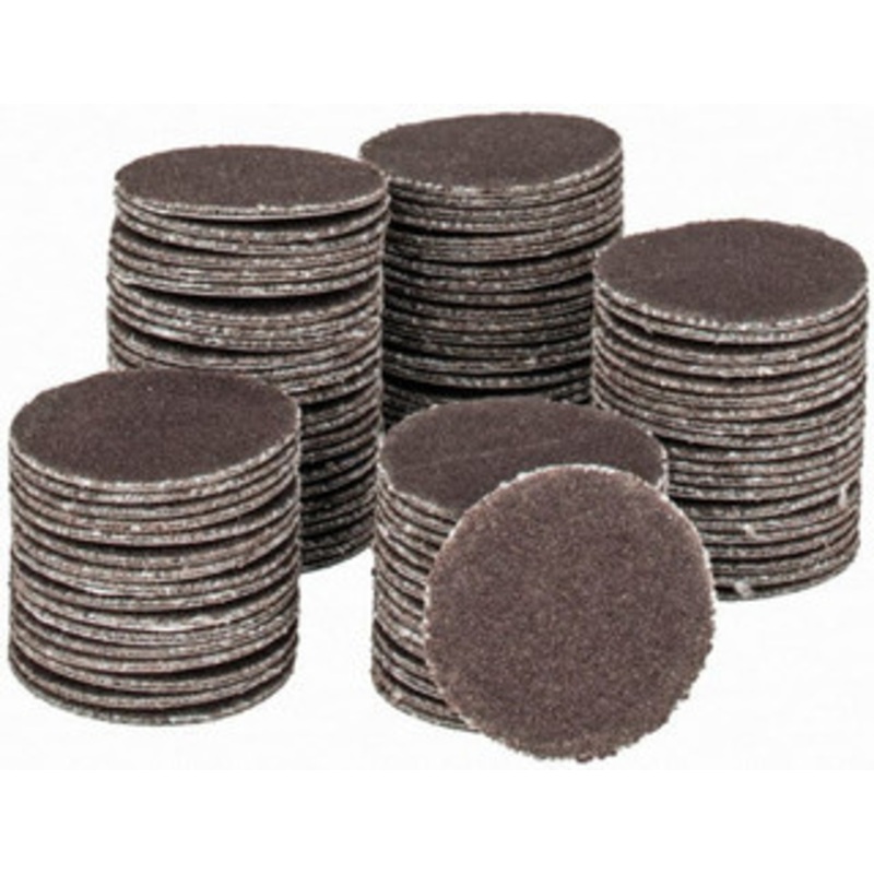 Tru-Maxx 3/4 Diam, 180 Grit Aluminum Oxide Adhesive PSA Disc Very Fine Grade, X Weighted Cloth Backing, For Right Angle/Vertical Shaft Portable Grinders 7000075-180 – 78280591