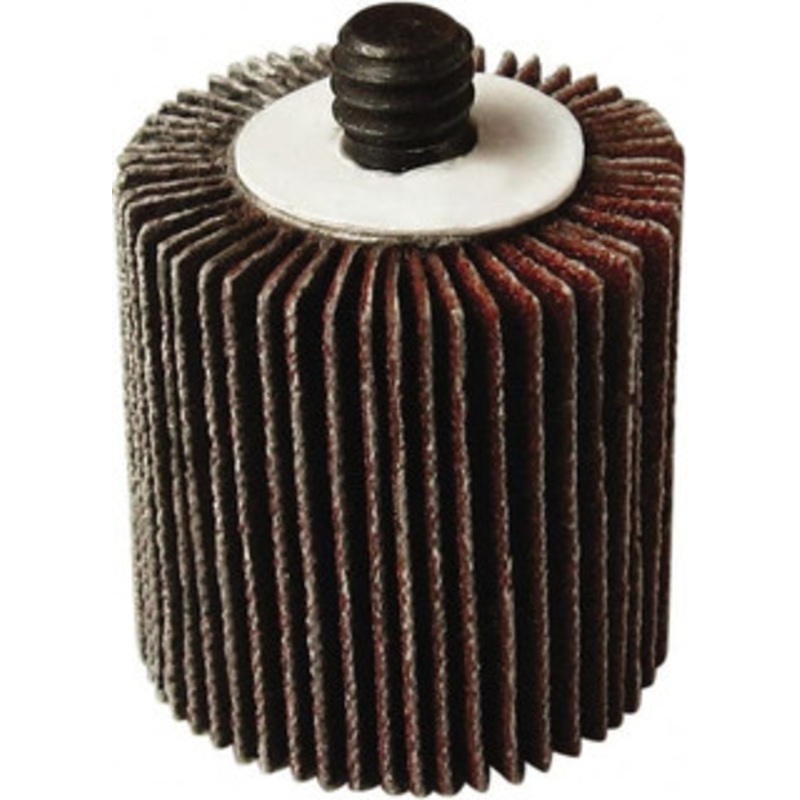 Tru-Maxx 2 Diam x 1-1/2 Face Width, Medium Aluminum Oxide Coated Mounted Flap Wheel 1/4-20 Threaded Mount, 80 Grit, 25,000 Max RPM SZQCM280 – 87656500