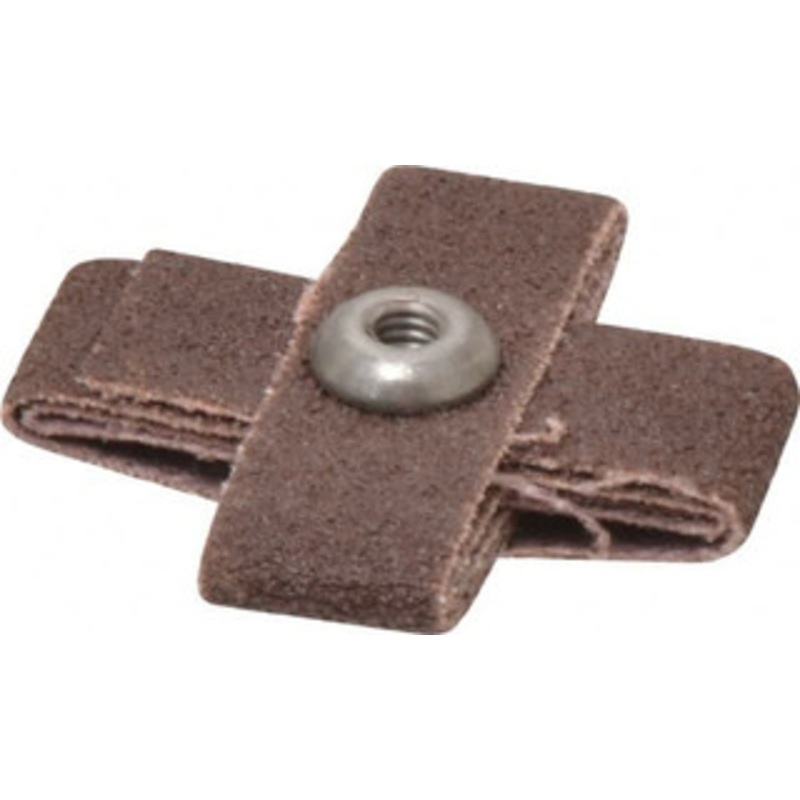Made in USA 60 Grit, Medium Grade, Aluminum Oxide Cross Pad 1-1/2 Long x 1/2 Wide x 1/2 Thick, Cloth Backed, X Backing Weight, 10 Ply, 24,000 Max RPM 809775-69396 – 88016944