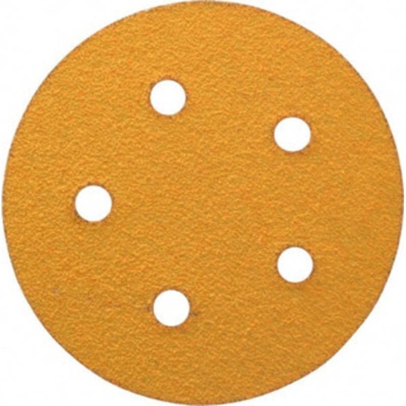 Made in USA 5 Diam, 40 Grit, Aluminum Oxide Hook & Loop Disc Coarse Grade, Coated, E Weight Paper Backing 809775-07043 – 00472233